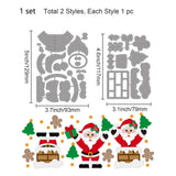 22Pcs Santa Claus Cutting Dies for DIY Scrapbooking Metal Christmas Chimney