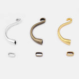 Half Cuff Hook Clasp for 5mm Leather Cord Bracelet