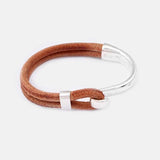 Half Cuff Hook Clasp for 5mm Leather Cord Bracelet