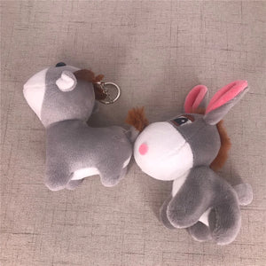 Plush Donkey Keychain, Chain Ring Accessory
