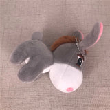 Plush Donkey Keychain, Chain Ring Accessory