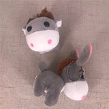 Plush Donkey Keychain, Chain Ring Accessory
