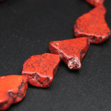Natural Red Raw Turquoises Slab Nugget Loose Beads