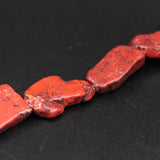 Natural Red Raw Turquoises Slab Nugget Loose Beads