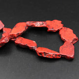 Natural Red Raw Turquoises Slab Nugget Loose Beads