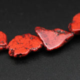 Natural Red Raw Turquoises Slab Nugget Loose Beads