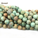 Natural Peru Turquoise Ore Stone Beads for Jewelry Making