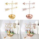 2Tier Arrow T-bar Jewelry Organizer Tower Decorative Holder