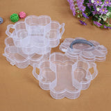 3-Tier Clear Plastic Stackable Organiser Storage Box Container - Clear