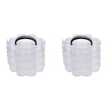 3-Tier Clear Plastic Stackable Organiser Storage Box Container - Clear