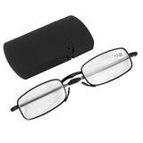 Compact Folding Reading Glasses With Mini Flip Top Case +3.0