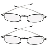 Compact Folding Reading Glasses With Mini Flip Top Case +3.0