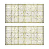 2X Cutting Ruler Multi-Purpose Quilt Ruler DIY Garment Drawing Cutting Craft