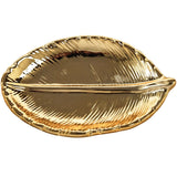 Decorative Leaf Ceramic Plate Porcelain Candy Trinket Dish