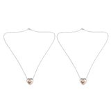 Double Heart Rose Cremation Urn Necklace Pendant Ashes Memorial