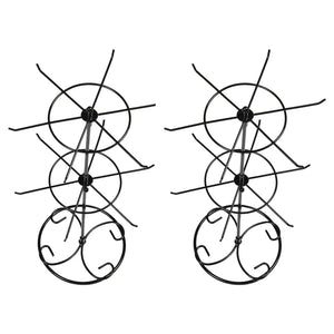 Double Metal Jewelry Frame Earrings Necklace Bracelet Display Stand