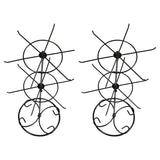 Double Metal Jewelry Frame Earrings Necklace Bracelet Display Stand