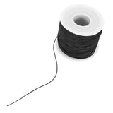 Elastic String For Bracelets, Stretchy Cord Jewelry Making (Black)