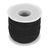 Elastic String For Bracelets, Stretchy Cord Jewelry Making (Black)