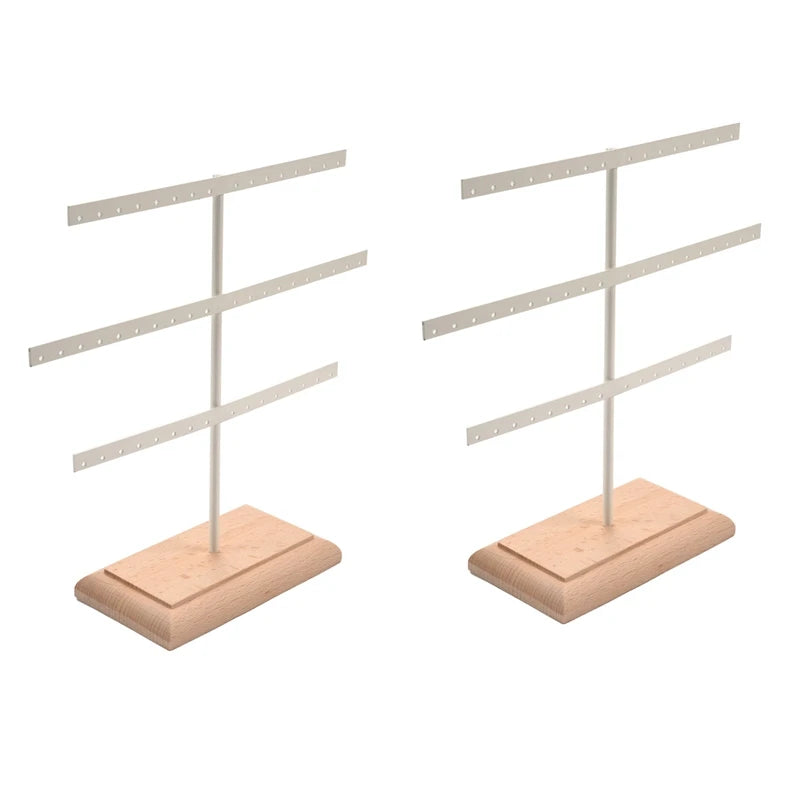 52 Hook Earring Jewelry Organizer Necklace Display Stand Holder