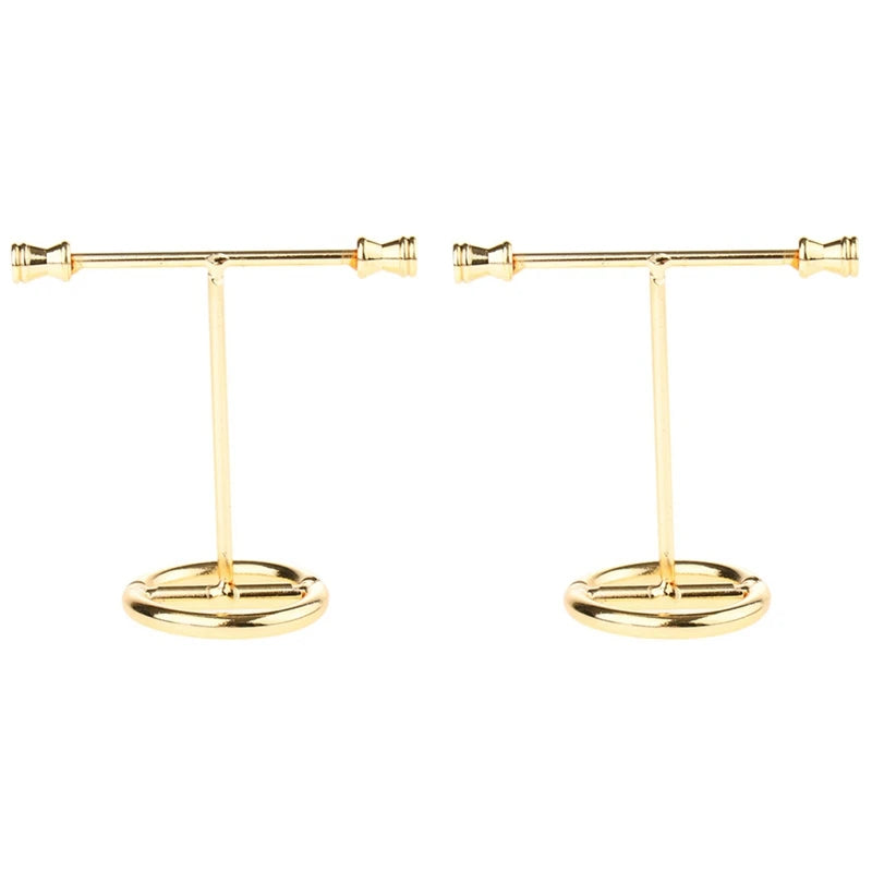 2X Jewelry Display Stand Earring Necklace Storage Small