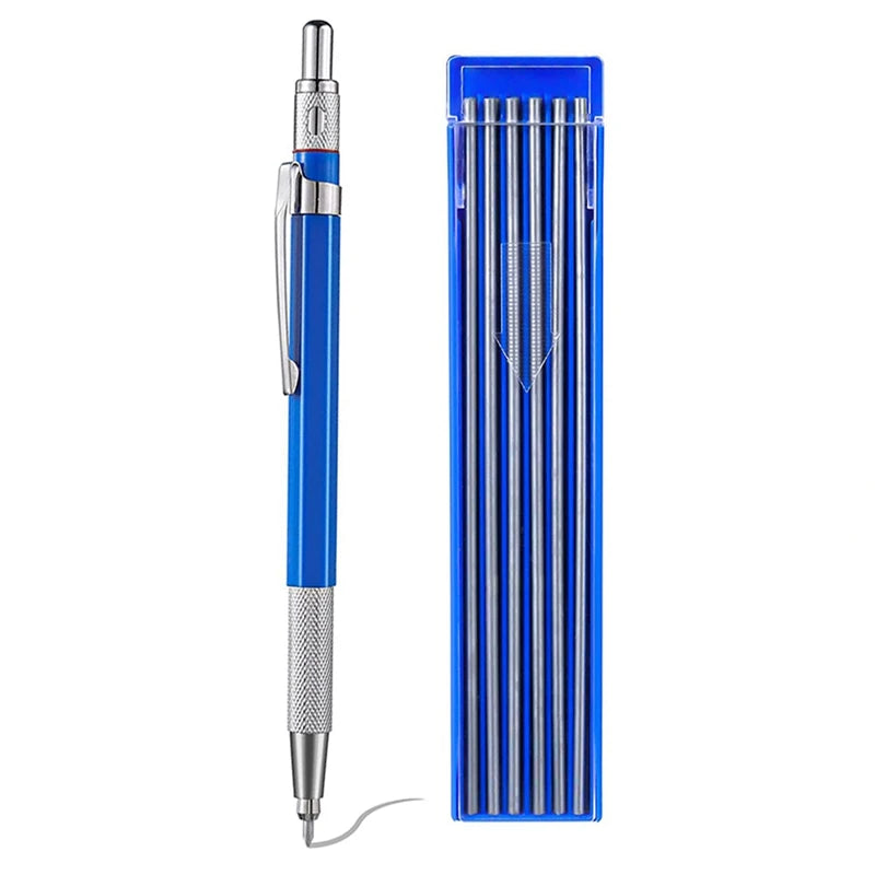 2X Mechanical Pencils Metal Marker With Builtin Sharpener