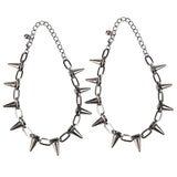 Metal Spikes Studs Rivets Punk Goth Necklace Choker Collar