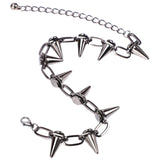 Metal Spikes Studs Rivets Punk Goth Necklace Choker Collar
