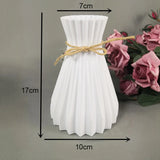 2X Plastic Vases Home Anti-Ceramic European Wedding Modern Decor