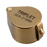 Foldable 30X Portable 21Mm Jewelers Magnifier Eye Loupe Jewelry Magnifying Glass