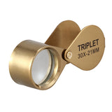 Foldable 30X Portable 21Mm Jewelers Magnifier Eye Loupe Jewelry Magnifying Glass