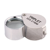 Portable 30X Power Loupe Jewelry Magnifier 21mm with Box