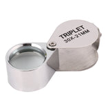 Portable 30X Power Loupe Jewelry Magnifier 21mm with Box