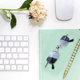 Retro Square Sunglasses Metal Frame Black Gray