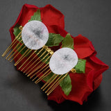 Rose Flower Hair Clip Slide Flamenco Dancer Pin Hair Accessories