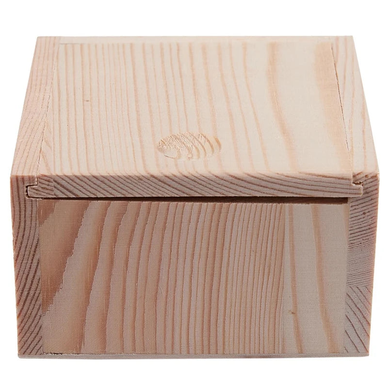 Small Wooden Storage Box for Jewelry and Gadgets
