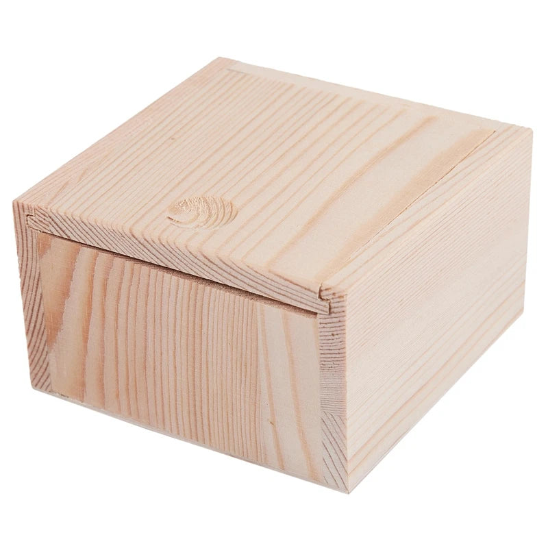 Small Wooden Storage Box for Jewelry and Gadgets