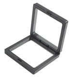2X 3D Floating Frame Coin Box Jewelry Display Case, 9X9cm