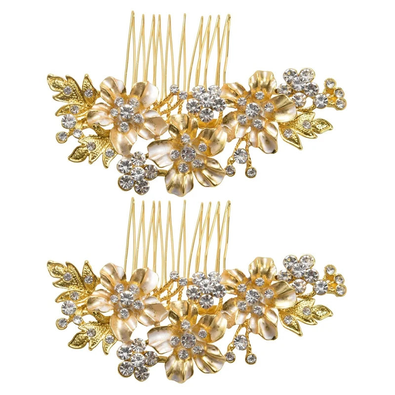 Wedding Bridal Hair Combs Vintage Crystal Hairpins Prom Jewelry