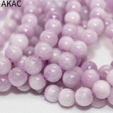 AA Natural Kunzite Cat's Eye Bracelet Beads 9-9.8mm