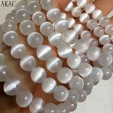 A+ Natural Calcite Selenite Bracelet Beads 8-8.8mm 10-10.8mm