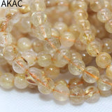 Golden Rutile Quartz Bracelet, 7-7.8mm, Natural A+ Beads