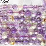 Natural Citrine Amethyst Quartz Bracelet Beads 8-9mm