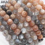 Natural Golden Sunstone Gems Bracelet Beads 8-8.5mm
