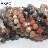 Natural Golden Sunstone Gems Bracelet Beads 8-8.5mm