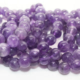 Natural Amethyst Quartz Bracelet Beads 10-11mm