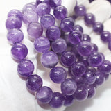 Natural Amethyst Quartz Bracelet Beads 10-11mm