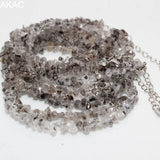 Natural Herkimer Diamond Quartz Bracelet with Copper Chains