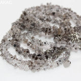 Natural Herkimer Diamond Quartz Bracelet with Copper Chains