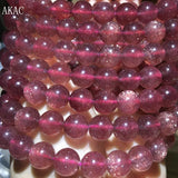 Natural Star Strawberry Quartz Bracelet 8-8.5mm